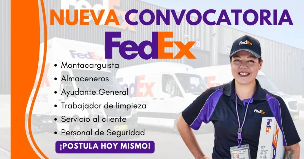 Empleo disponible en FEDEX